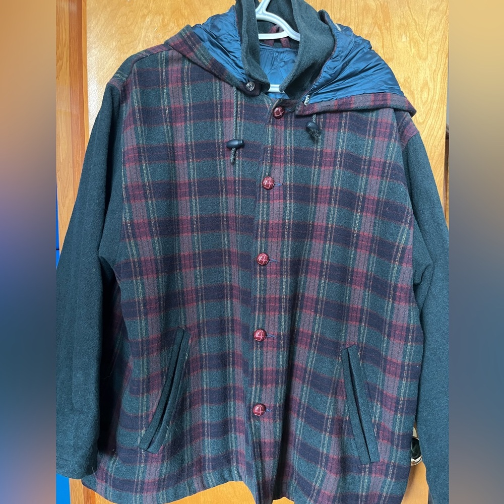 Plaid Hooded Vintage Jacket